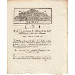 Assignat - Décret du 28 février 1791