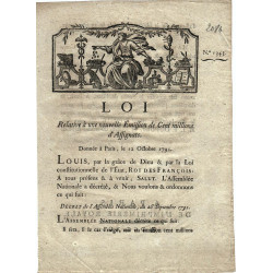 Assignat - Décret du 28 septembre 1791