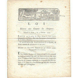 Assignat - Décret du 30 janvier 1792
