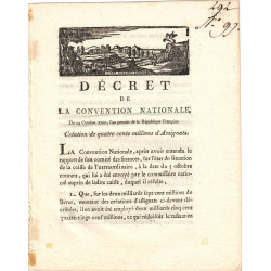 Assignat - Décret du 24 octobre 1792