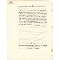 Assignat - Décret du 21 novembre 1792