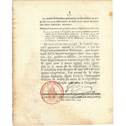Assignat - Décret du 7 mai 1793