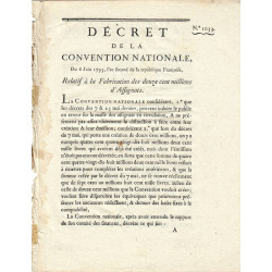 Assignat - Décret du 6 juin 1793