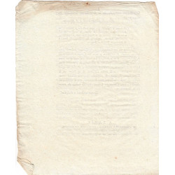 Assignat - Décret du 22 octobre 1793