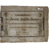 Assignat 51a - 2000 francs - 18 nivôse an 3 - Signature 27 - Série 777 - Etat : SUP