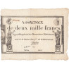 Assignat 51a - 2000 francs - 18 nivôse an 3 - Etat : SUP-