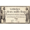 Assignat 51a - 2000 francs - 18 nivôse an 3 - Signature 25 - Série 8514 - Etat : SUP+