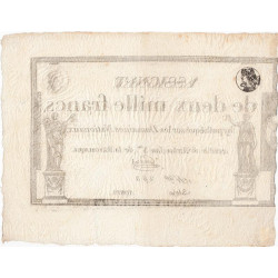 Assignat 51a - 2000 francs - 18 nivôse an 3 - Signature 19 - Série 10819 - Etat : SUP+