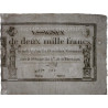 Assignat 51a - 2000 francs - 18 nivôse an 3 - Signature 19 - Série 10819 - Etat : SUP+