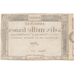 Assignat 52a - 10000 francs - 18 nivôse an 3 - Etat : SUP