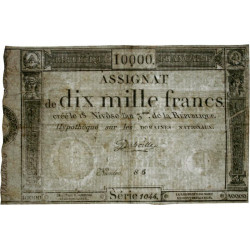 Assignat 52a - 10000 francs - 18 nivôse an 3 - Etat : SUP+