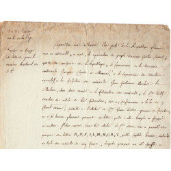 Assignat - Document concernant le mandat territorial de 5 francs - 1796