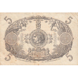 La Réunion - Pick 14_8 - 5 francs - Série N.192 - 1944 - Etat : TTB+