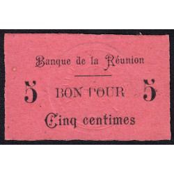 La Réunion - Pick 20 - 5 centimes - 1915 - Etat : NEUF