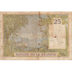 La Réunion - Pick 23_4 - 25 francs - 1944 - Etat : TB-