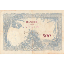 La Réunion - Pick 25_4 - 500 francs - 1940 - Etat : TB+ à TTB