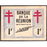 La Réunion - Pick 34 - 1 franc - 12/08/1943 - Etat : SUP+ à SPL
