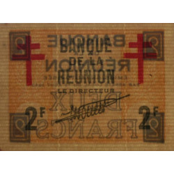 La Réunion - Pick 35 - 2 francs - 12/08/1943 - Etat : pr.NEUF
