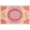 La Réunion - France Outre-Mer - Pick 38 - 5 francs - Série AN - 02/02/1944 - Etat : TTB