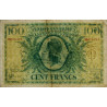 La Réunion - France Outre-Mer - Pick 39_1 - 100 francs - Série PQ - 02/02/1944 - Etat : TB+