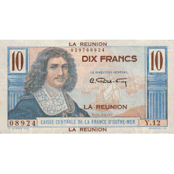 La Réunion - Pick 42 - 10 francs France Outre-Mer - 1947 - Etat : pr.NEUF