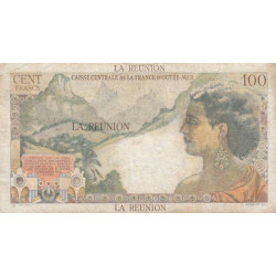 La Réunion - Pick 45 - 100 francs - Série T.49 - 1948 - Etat : TB