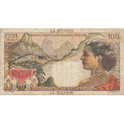 La Réunion - Pick 49 - 100 francs - Série B.1 - 1960 - Etat : TB+