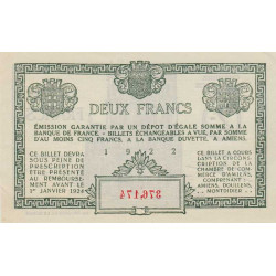 Amiens - Pirot 7-57 - 2 francs - 1922 - Etat : SPL