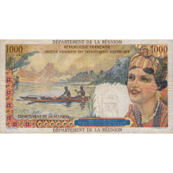 La Réunion - Pick 55b - 20 nouv. francs sur 1000 francs - Série N.2 - 1971 - Etat : TTB-