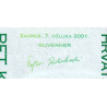 Croatie - Pick 37 - 5 kuna - Série AD - 07/03/2001 - Etat : NEUF