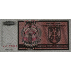 Croatie - Krajina - Pick R19 - 10'000'000'000 dinara - Série A - 1993 - Etat : NEUF