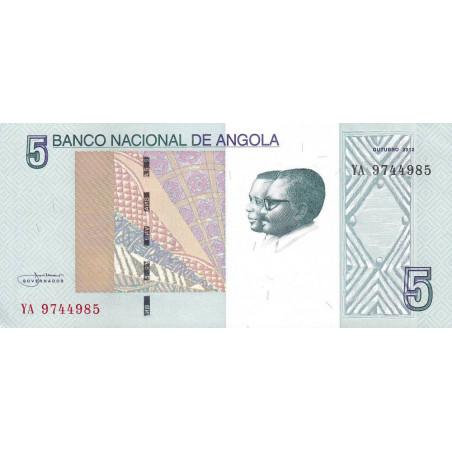 Angola - Pick 151A - 5 kwanzas - Série YA - 10/2012 - Etat : NEUF
