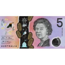 Australie - Pick 62 - 5 dollars - Série BC - 2016 - Polymère - Etat : NEUF