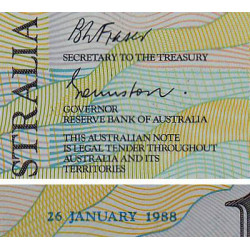 Australie - Pick 49a - 10 dollars - Série AA 10 - 26/01/1988 - Polymère commémoratif - Etat : NEUF