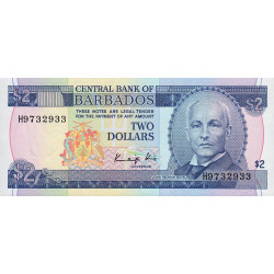 Barbade - Pick 36 - 2 dollars - 1986 - Etat : NEUF