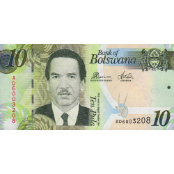 Botswana - Pick 30d - 10 pula - Série AD - 2014 - Etat : NEUF