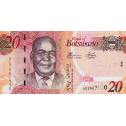 Botswana - Pick 31d - 20 pula - Série AE - 2014 - Etat : NEUF