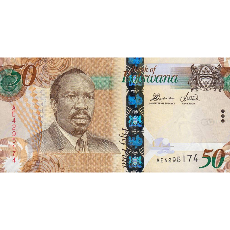 Botswana - Pick 32c - 50 pula - Série AE - 2014 - Etat : NEUF