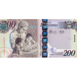 Botswana - Pick 34d - 200 pula - Série AH - 2014 - Etat : NEUF