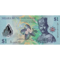 Brunei - Pick 35b - 1 dollar - Série D/28 - 2013 - Polymère - Etat : NEUF