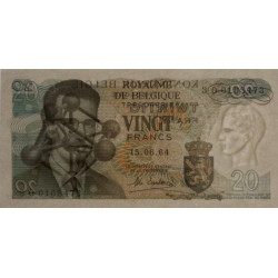 Belgique - Pick 138_2 - 20 francs - Série 3 O - 15/06/1964 (1975) - Etat : NEUF