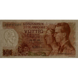 Belgique - Pick 139_4 - 50 francs - Série 1519 V - 15/06/1966 (1984) - Etat : NEUF