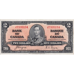 Canada - Pick 59c - 2 dollars - Série J/R - 02/01/1937 (1950) - Etat : TTB+