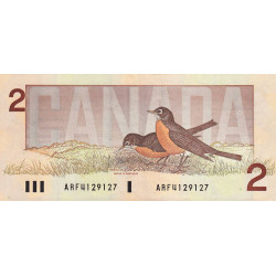 Canada - Pick 94a - 2 dollars - Série ARF - 1986 - Etat : TTB