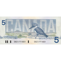 Canada - Pick 95a_1 - 5 dollars - Série ENZ - 1986 - Etat : NEUF