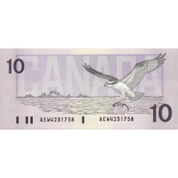 Canada - Pick 96a - 10 dollars - Série AEW - 1989 - Etat : NEUF