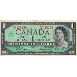Canada - Pick 84b_2 - 1 dollar - Série R/O - 1967 - Commémoratif - Etat : TTB-