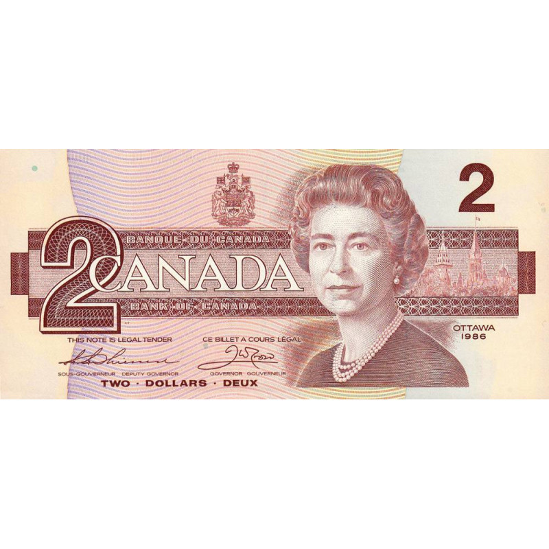 Canada - Pick 94b_2 - 2 dollars - Série EBW - 1986 (1988) - Etat : NEUF