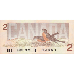 Canada - Pick 94b_2 - 2 dollars - Série EBW - 1986 (1988) - Etat : NEUF