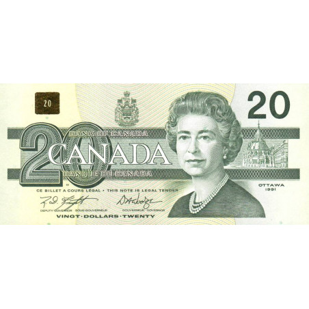 Canada - Pick 97d_1 - 20 dollars - Série AWO - 1994 - Etat : SPL